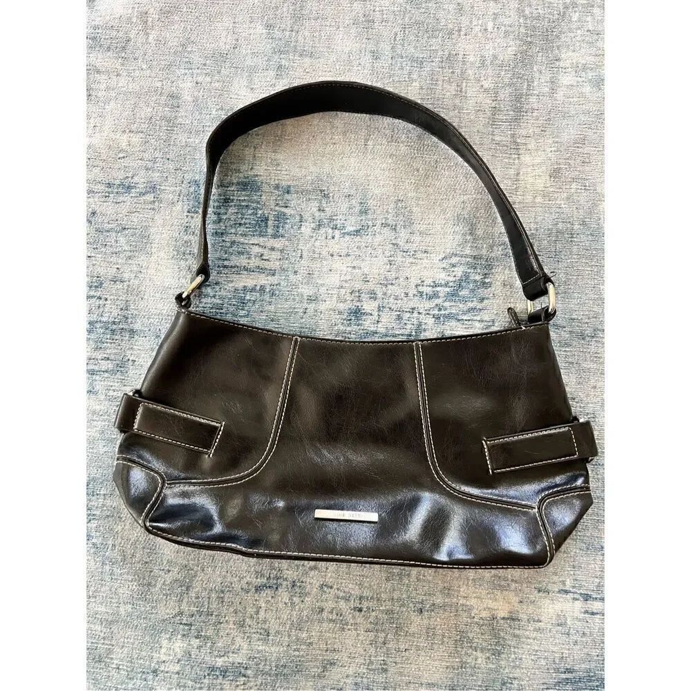 Nine West Black Faux Leather Shoulder Bag